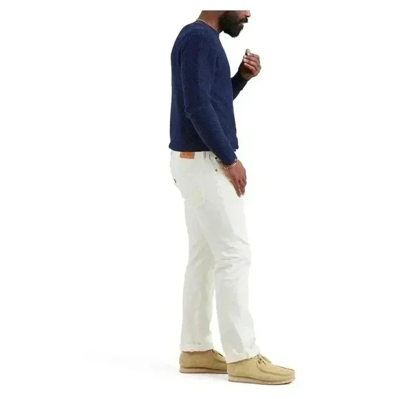 Levi's 501 Button Fly White Size 29×30 EUC