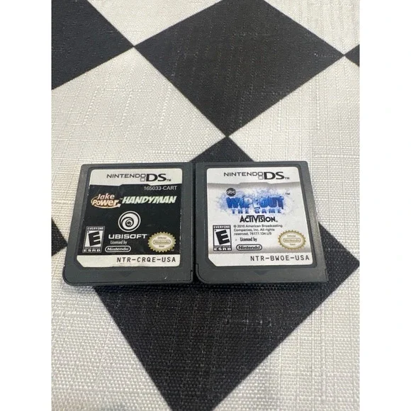 Nintendo DS Jake Power Handyman and Wipeout The Game Authentic set of 2 tested