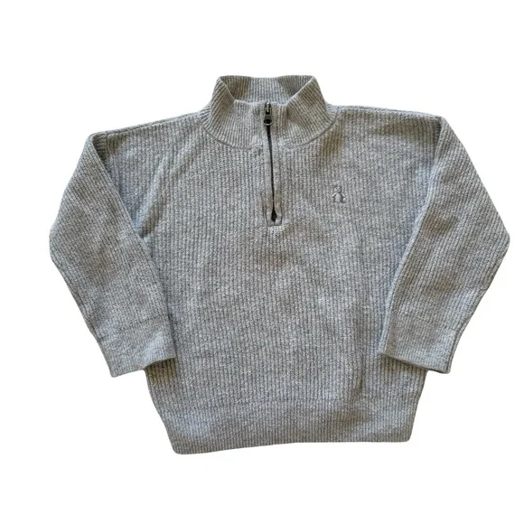 Baby Gap Gray Quarter Zip Sweater Toddler 2T