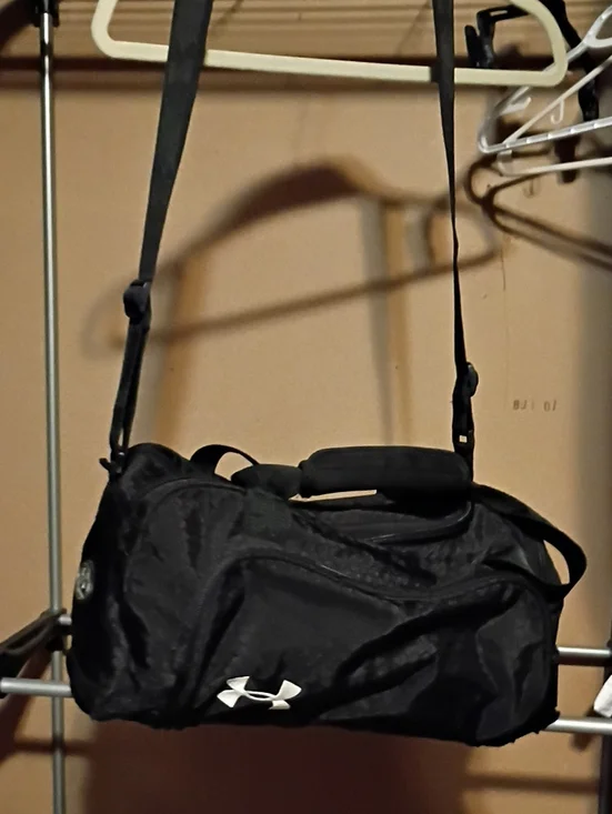 Under Armour Black Small Duffel with Adjustable Shoulder Strap