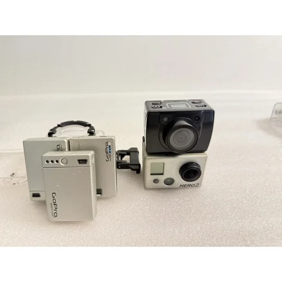 GoPro HERO2 + Swann Freestyle HD Bundle Tested Working + Extras AS-IS Parts
