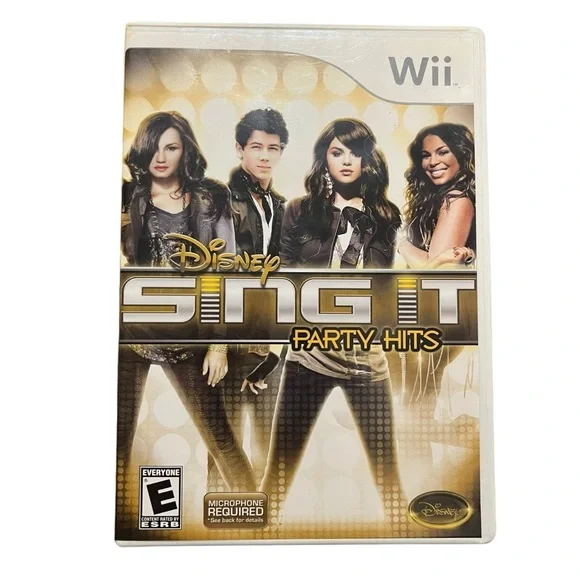 Nintendo Wii Disney Sing It: Party Hits- Complete w/ Manual - Tested And Working