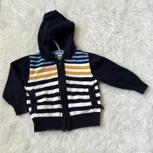 Vintage Kitestrings by Hartstrings Navy Striped Toddler Hoodie