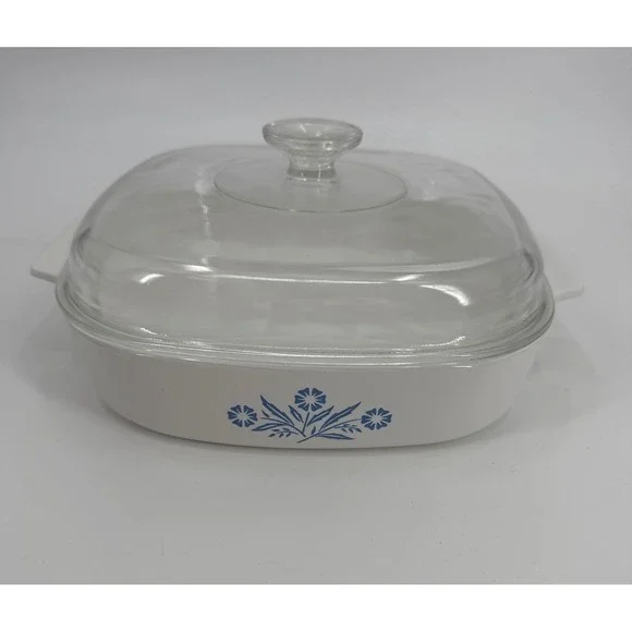 Vintage Corning Ware Blue Cornflower Blue A-10-B 9 3/4