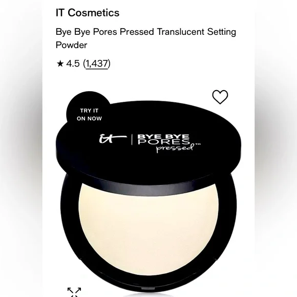 IT Cosmetics Bye Bye Pores Pressed Translucent Setting Powder