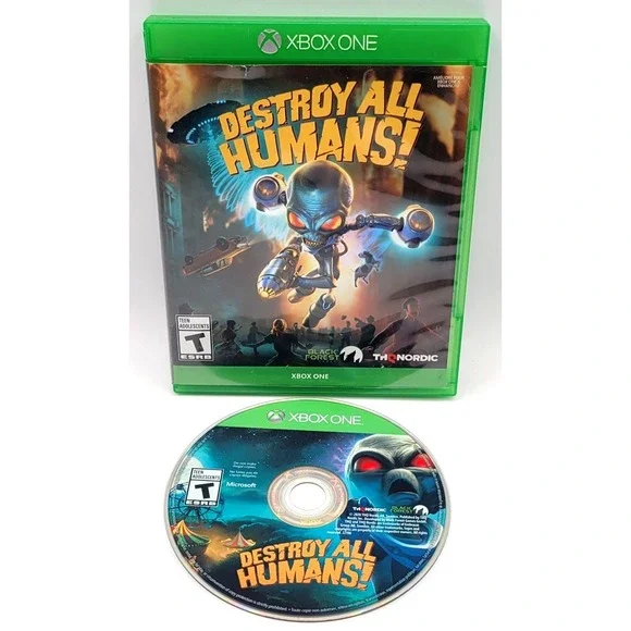 Destroy All‎ Humans! THQ Microsoft Xbox One CIB COMPLETE IN BOX