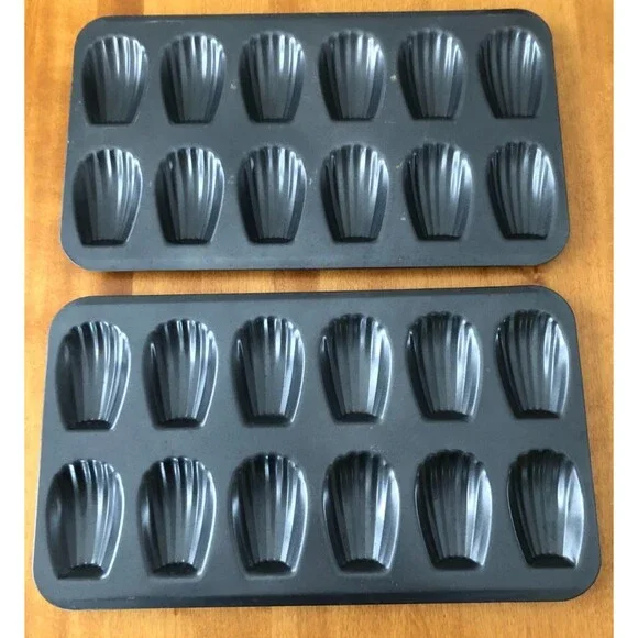 Madeleine Baking Sheets Pans Molds Set of 2 12 Count 2
