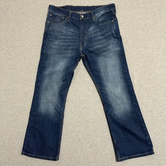 Levi's 527 Slim Bootcut Jeans Dark Wash Denim Blue Men's W36 L30