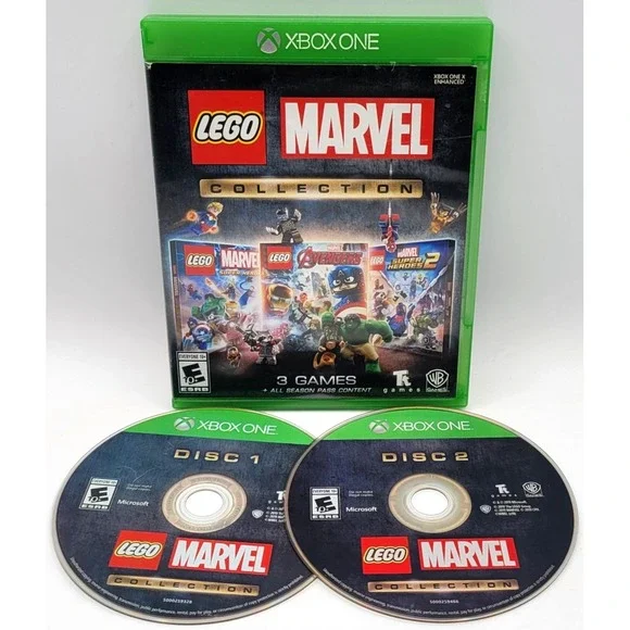 LEGO Marvel Collection 2 Disc (XBOX ONE) CIB‎ COMPLETE IN BOX