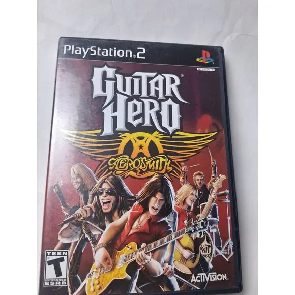 Guitar Hero: Aerosmith Playstation 2 PS2 Good Condition-UnTested Complete