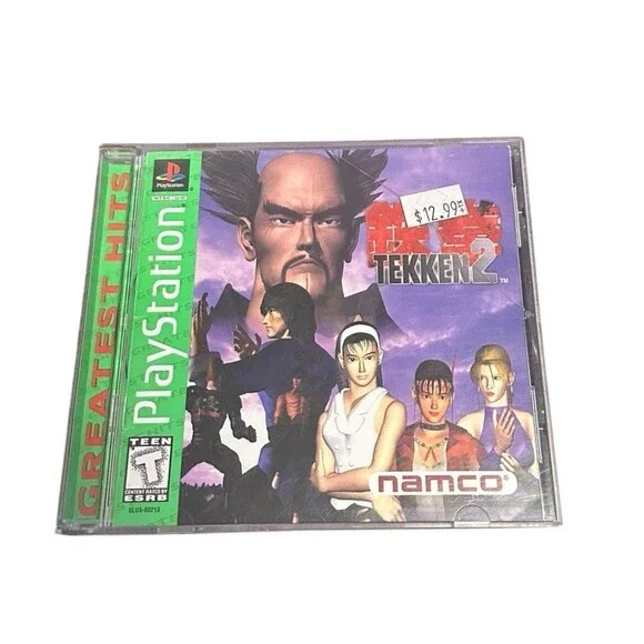 Tekken 2 [Greatest Hits] (Sony PlayStation 1) CIB, Tested & Working Reg. Card