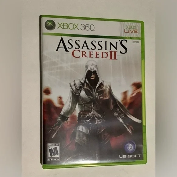 Assassin's Creed II Xbox 360 Game - Green Case Red Logo