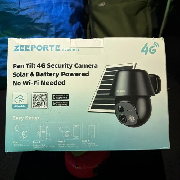 Solar Security Camera Wireless‎ Outdoor, 2K Pan/Tilt 360° View Sl