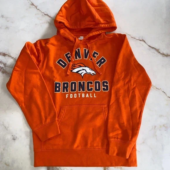 Fanatics NFL Denver Bronco hoodie. Youth Orange size Small