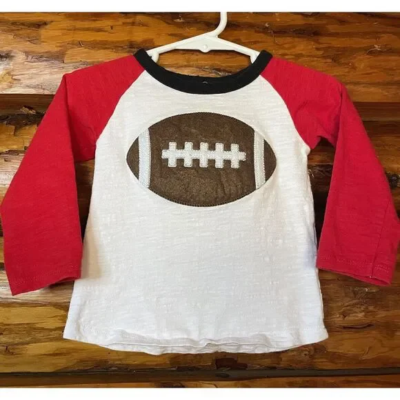 Mudpie Football Shirt‎ Size 12-18 Months