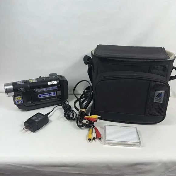 JVC Compact VHS VHSC Video Camcorder GR-AX760U 400x Digital Zoom Tested Works‎