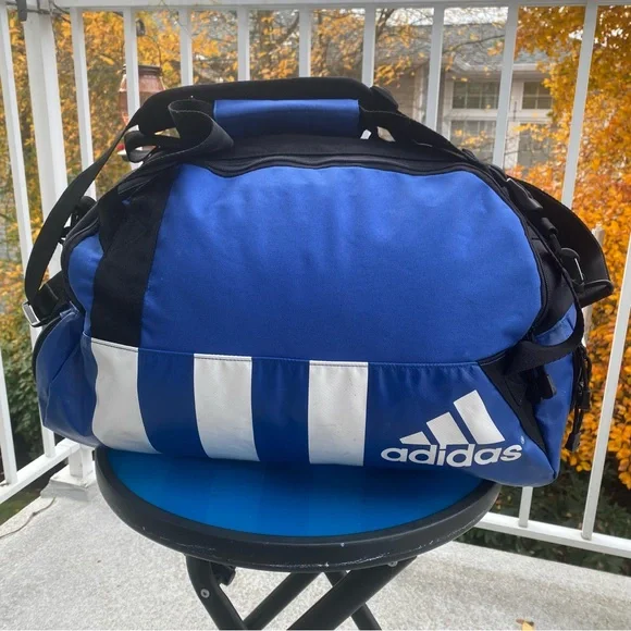 Adidas Blue Duffel Bag