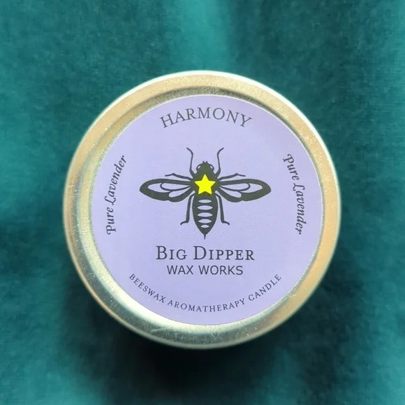 Big Dipper Wax Works Beeswax Lavender Aromatherapy Candle