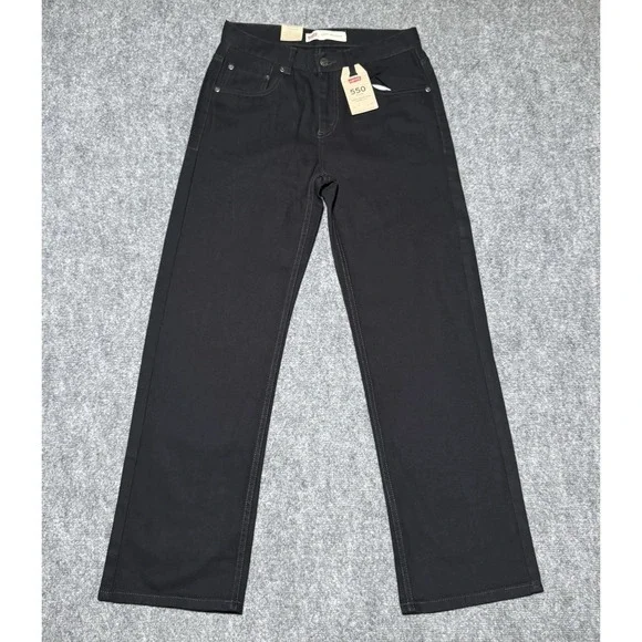 Levi's 550 Relaxed Fit Jeans 16 Reg 28x28 Black Denim Mid Rise NEW NWT