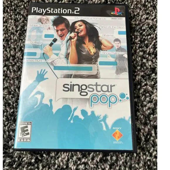 SingStar Pop for Sony PlayStation 2 Music Game 30 Songs Multiplayer Video Game