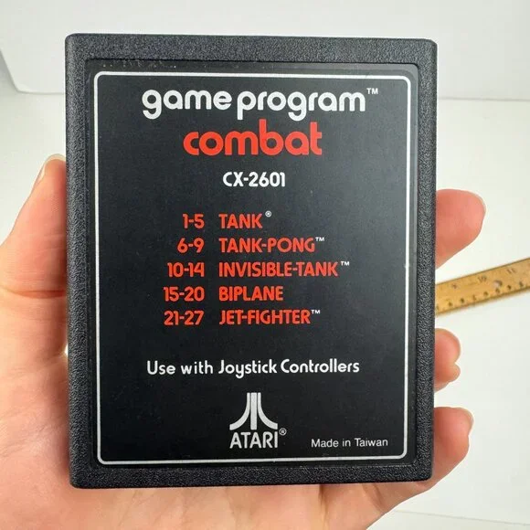 Vtg‎ Untested Atari Game Program Combat CX-2601 Tank Pong Invisible Biplane READ