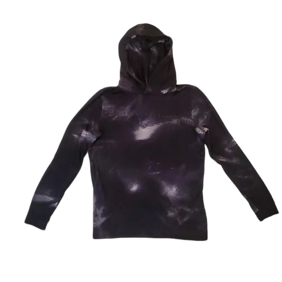 Abercrombie & Fitch Kids Black White Tie Dye Pullover Hoodie Size 16/ XL‎