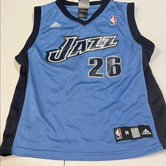 Utah Jazz - child medium, Blue and Navy Basketball Jersey