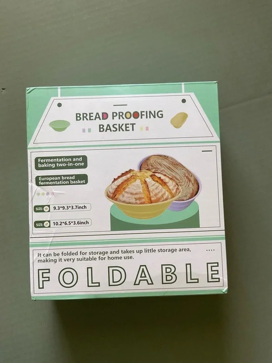 Foldable Bread Proofing Baskets - Mint‎ Green