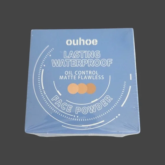 Ouhoe Lasting Waterproof Face Powder Matte Oil Control #03 Pure Beige 8g NEW