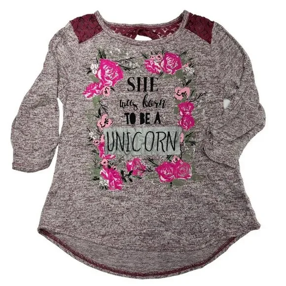 Arizona Jeans She Was Born To Be A Unicorn Sweater (L/14)