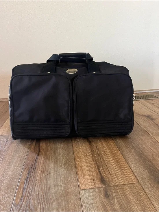 Ricardo Beverly Hills Men's Black Travel Duffel with Double Front Pockets