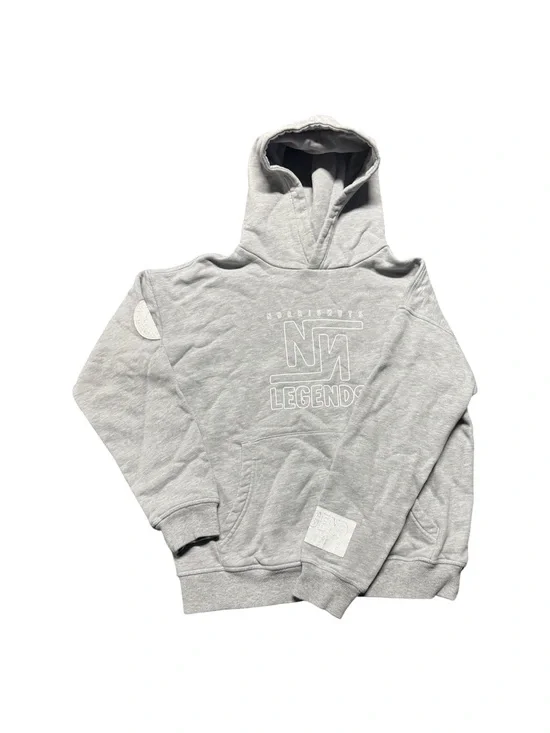 Norris Nuts Legends Gray Hoodie Youth Size 12 Fleece Pullover Sweatshirt
