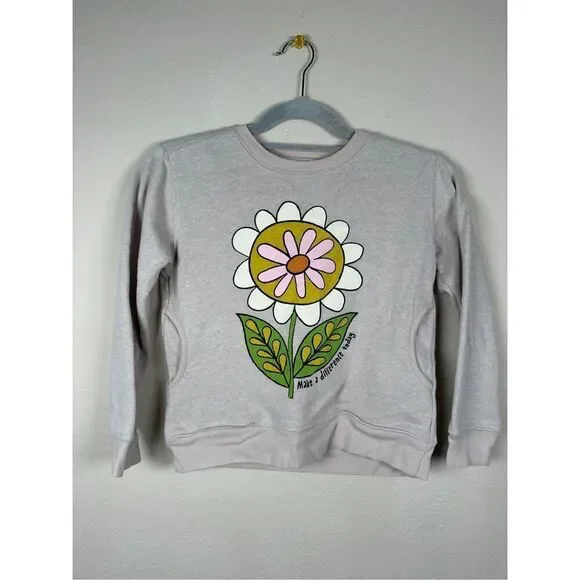 Natural Life Kid's Flower Crewneck Sweatshirt Sz 10-12