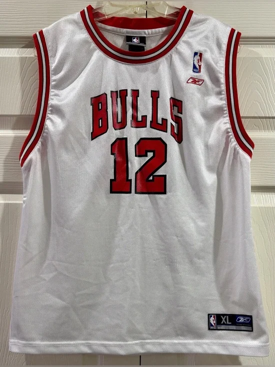 Vintage Kirk Hinrich Chicago Bulls Jersey  Boys Size XL White NBA