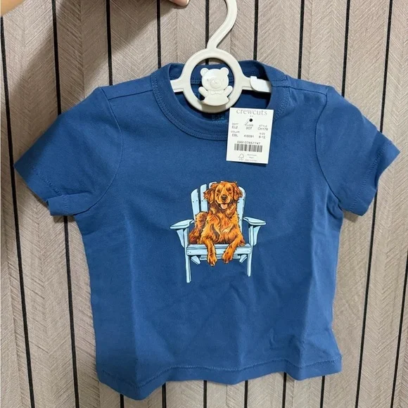 Crewcuts Navy Tee with Dog Design