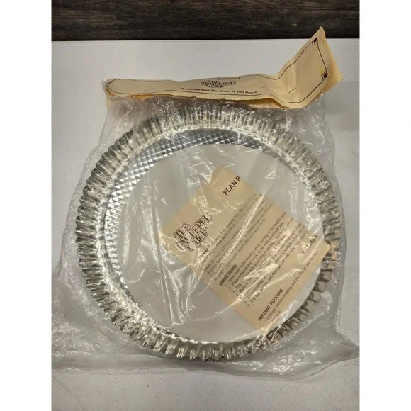 The Pampered Chef Flan Pan Set 2 10 Inch Tinned Steel Pans Vintage New