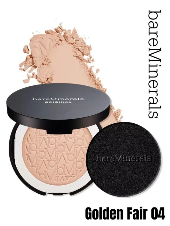 bareMinerals ORIGINAL Talc-Free Pressed Powder Mineral SPF 15 - Golden Fair 04