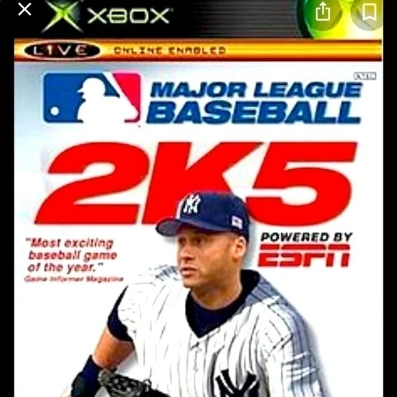 𝅺40. MAJOR League Baseball 2K5 XBOX Video Game