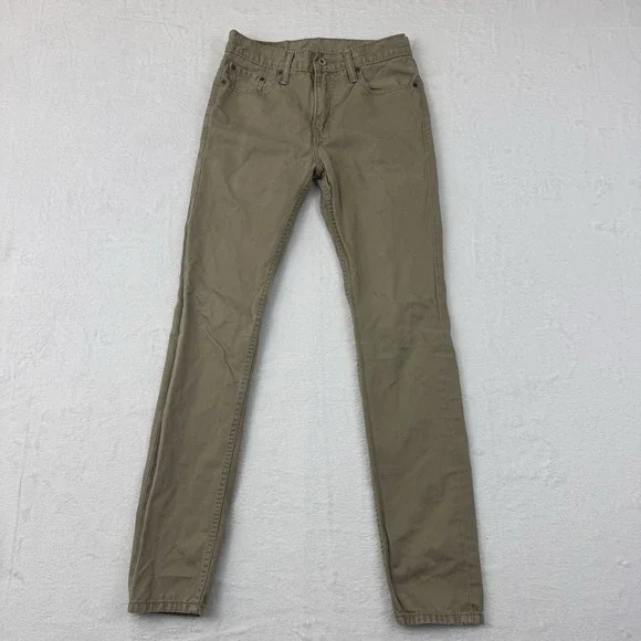 Levi's 510 Men's W29 x L32 Tan Skinny Fit Denim Jeans