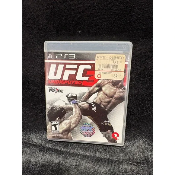 UFC Undisputed 3 Sony PlayStation 3 PS3 Game PRIDE Mode THQ MMA Fighting