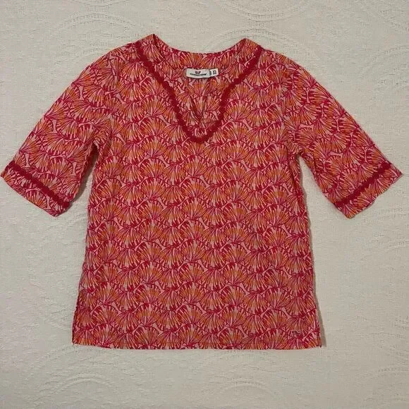 Vineyard Vines Girls Youth Shell Tunic Shirt XS 5/6