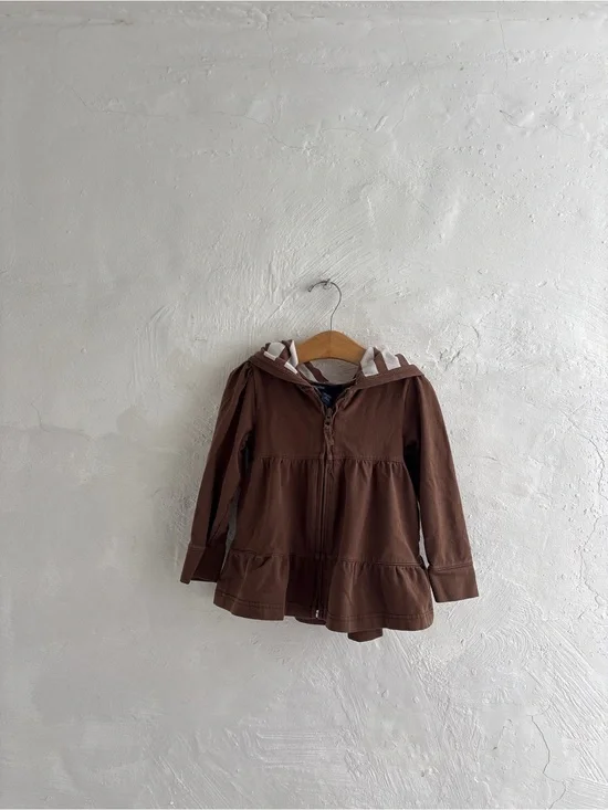 Baby GAP 3T brown zip up hoodie