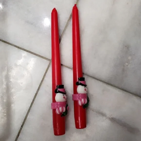Vintage Avon Set of 2 Dapper Snowman 10