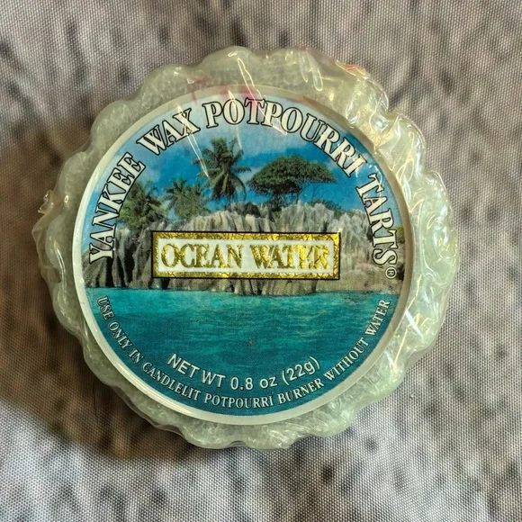 5/$20 Yankee‎ Candle Ocean Water Wax Potpourri Tart Nautical Scents Aesthetic