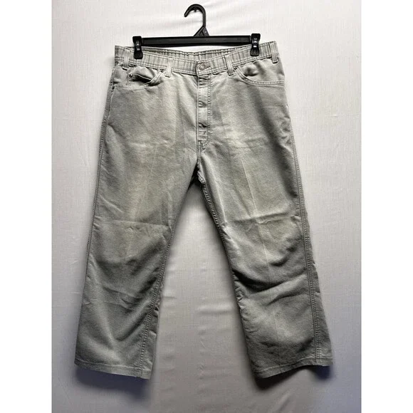 Vintage Levi’s Jeans Brown Label Size 38x24 HEMMED grey Cotton Jeans