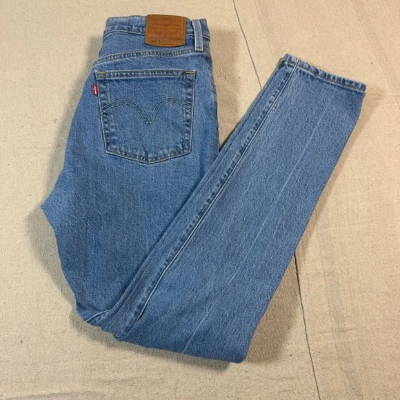 Levi's Premium 501 S Skinny Jeans‎ Men W30 L32 Blue Button Fly Denim