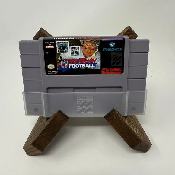 Troy Aikman NFL Football Super Nintendo SNES Video Game Cart Sports Authentic