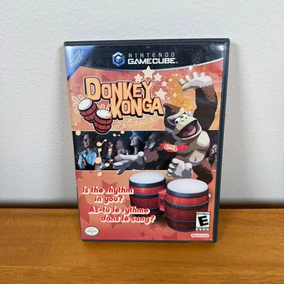 Donkey Konga Nintendo GameCube CIB Complete Manual Inserts