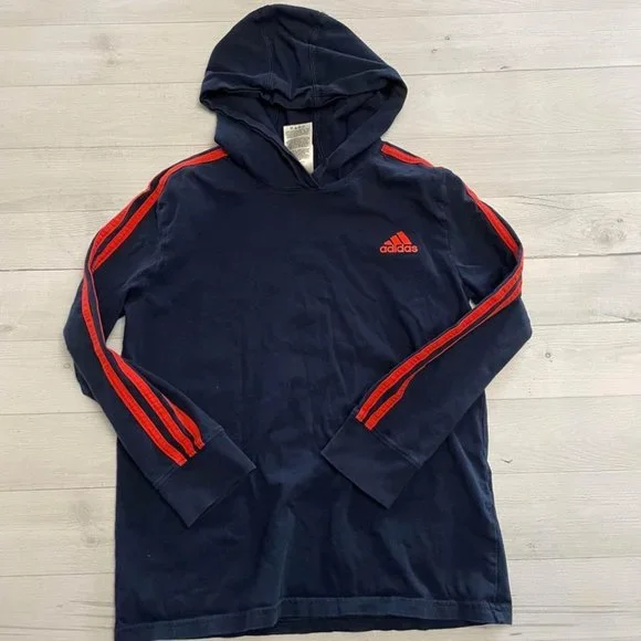 adidas boys hooded‎ shirt medium 8