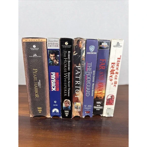 Lot Of 7 Vintage VHS - 80s, 90s,‎ 2000s Videos Mix- Patriot, Pearl Harbor
